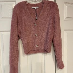 English Factory Valentine fuzzy sweater
